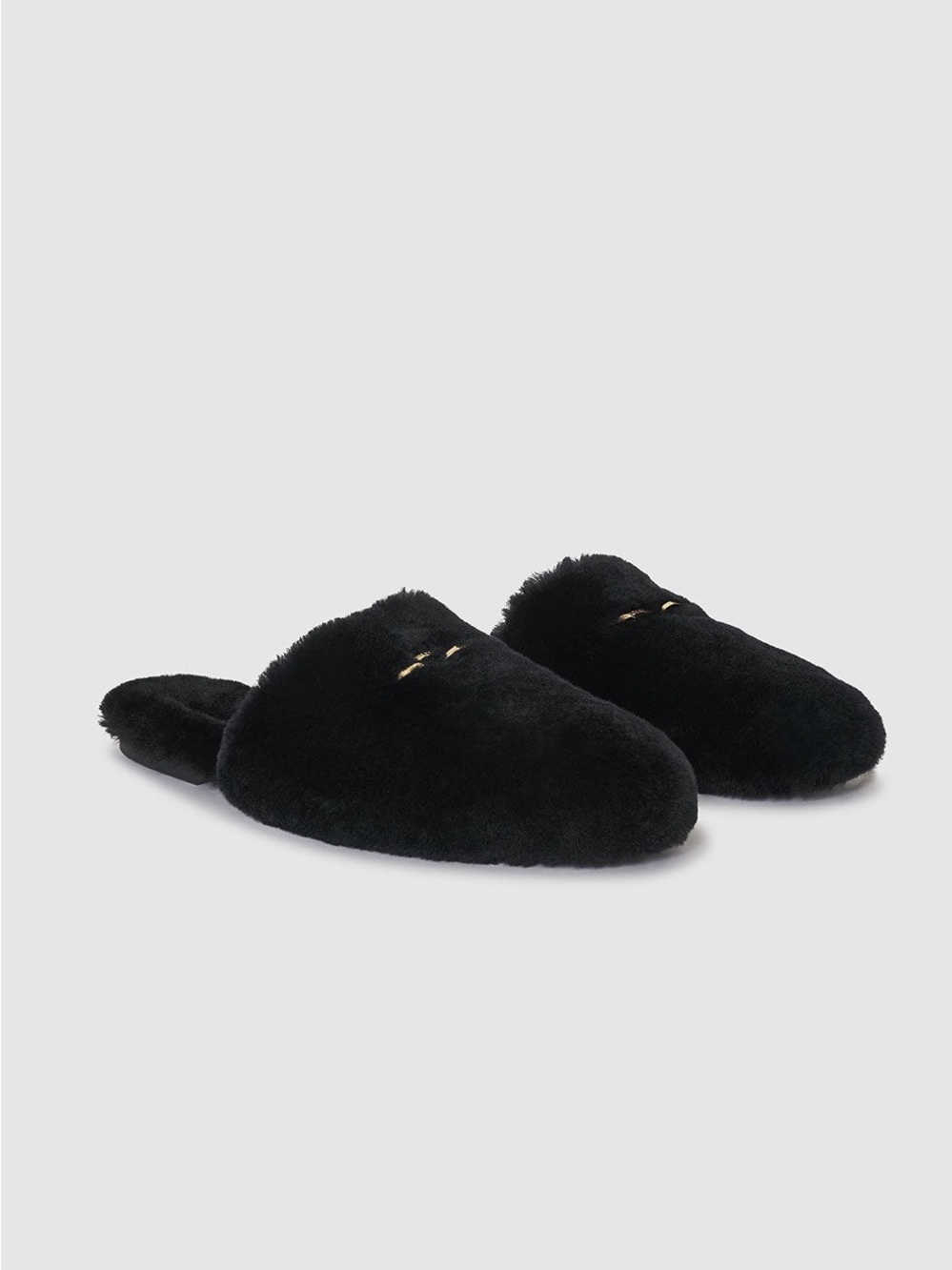 NIB Anine Bing Shearling Mule Black 41 $400